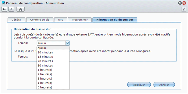 Synology - Hibernation