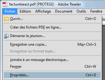 Fichier, Propriétés...