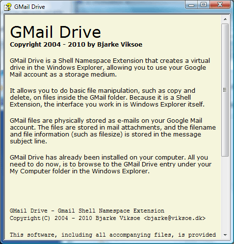 GMail Installation