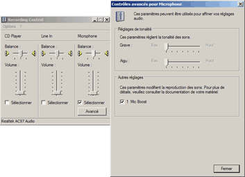 Configurer le son dans Windows