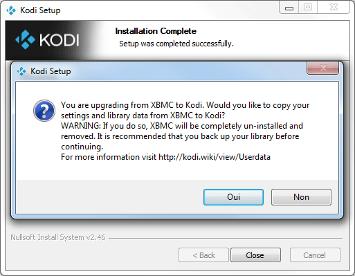 Kodi - mise à jour