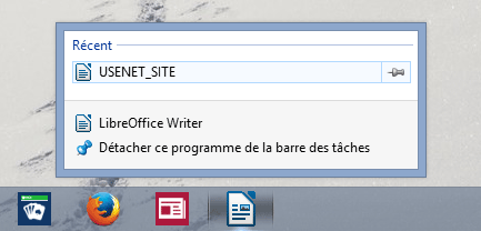 Windows 8 : Epingler à la barre des tâches