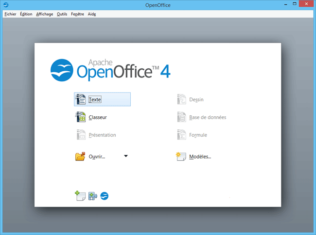 OpenOffice ouverture