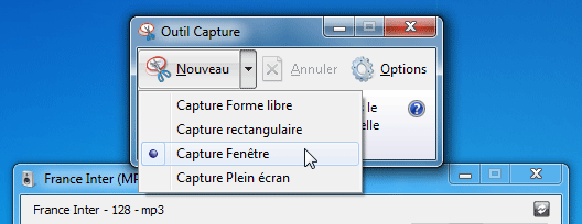 Outil Capture - Nouveau