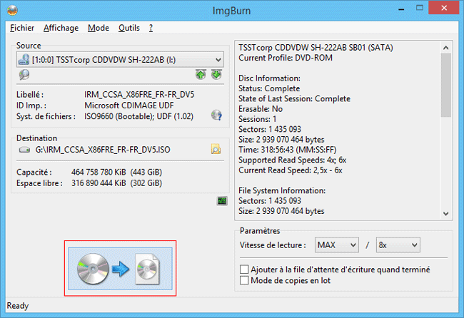 ImgBurn - Windows 8 - ISO