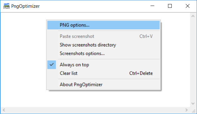 PngOptimizer-configuration
