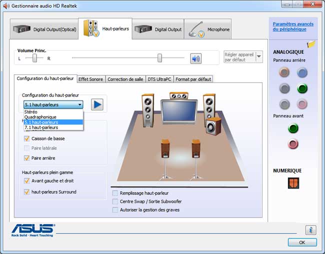 Gestionnaire audio HD Realtek