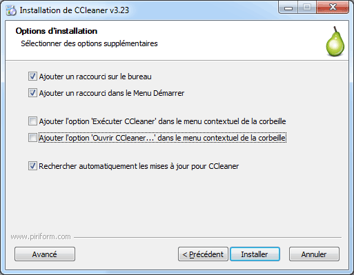 Installationi de Ccleaner