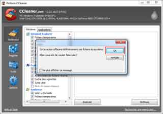 Ccleaner : Nettoyer