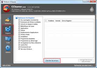 Ccleaner : Nettoyer registre