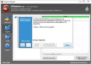 Ccleaner : Nettoyer registre