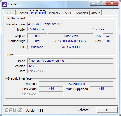 CPU-Z : Mainboard