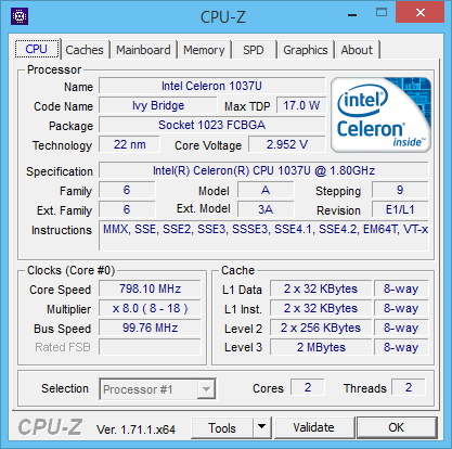 CPU-Z : Intel Core i5