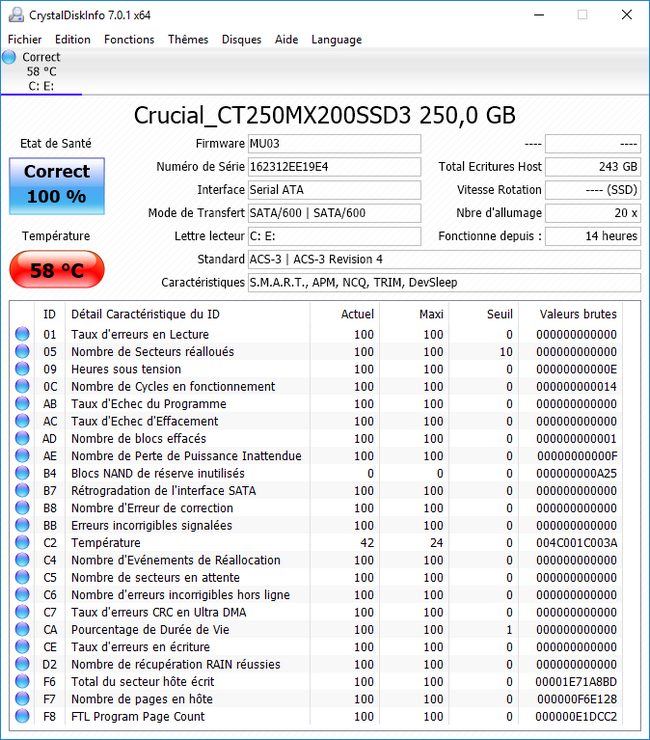 Crucial MX200 mSATA