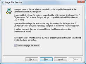 Enable Large Files