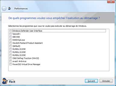 Utilisation de Microsoft Fix it Center Online