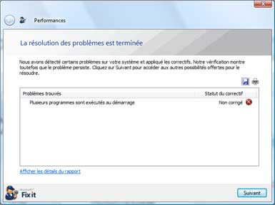 Utilisation de Microsoft Fix it Center Online