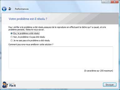 Utilisation de Microsoft Fix it Center Online