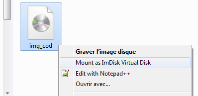 ImDisk : monter le disque