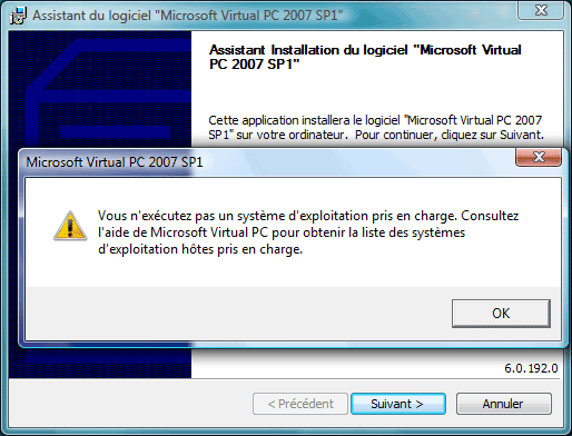 Installer Virtual PC