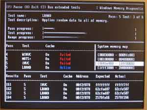 Test mémoire avec Windows Memory Diagnostic