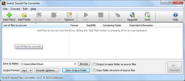 Switch Audio Converter