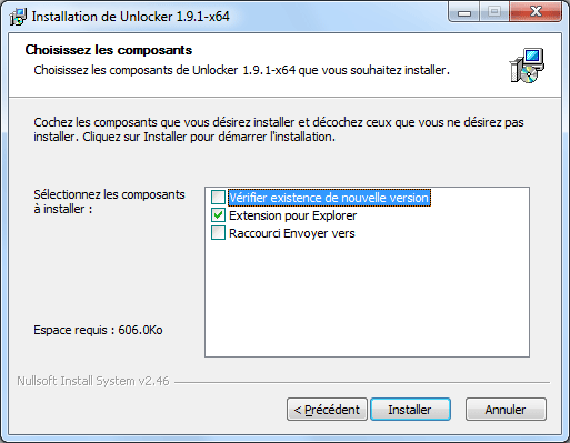 Installationi de Unlocker