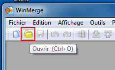WinMerge : Ouvrir