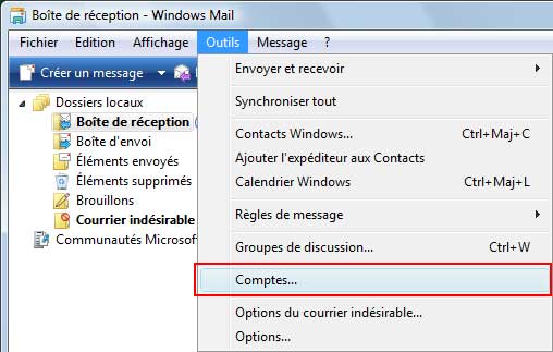 Forums Microsoft avec Windows Mail