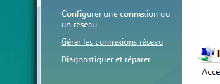 Accéder aux connexions réseau