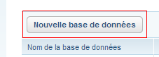 Créer une base de donnée MySQL chez 1&1