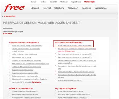 Activer compte chez Free