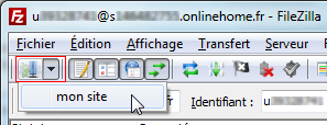 FileZilla : Connexion rapide