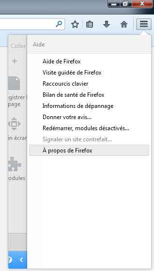 Historique sous Firefox