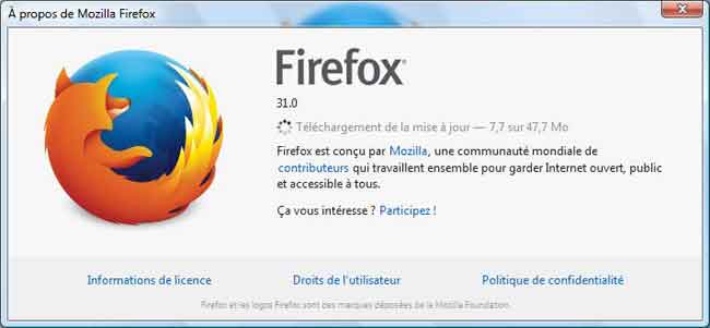 Historique sous Firefox