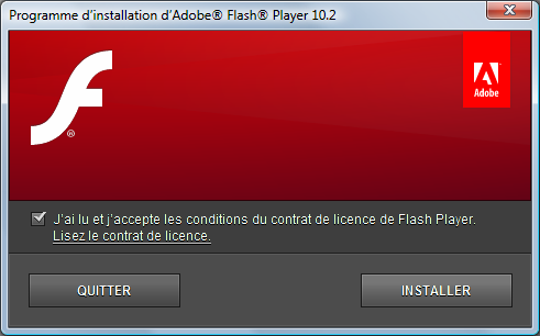 Mise à jour Flash Player