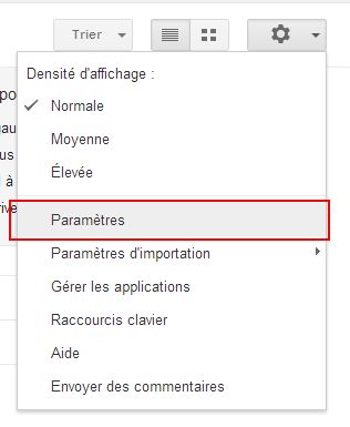 Google Drive - Paramètres