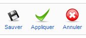 Barre d'outils Joomla