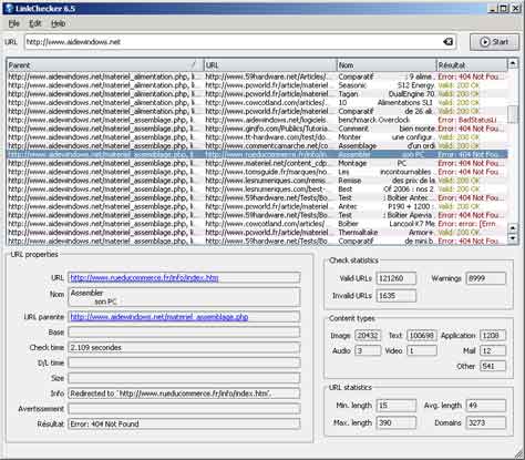 LinkChecker 6.5 for Windows