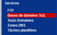 Créer une base de donnée MySQL chez 1&1