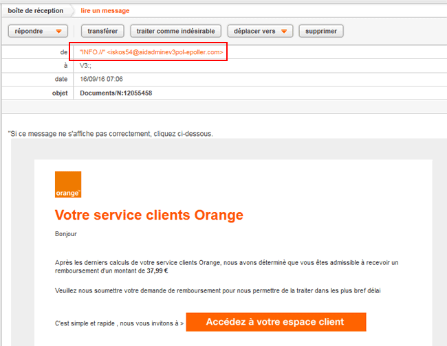 Phishing Orange