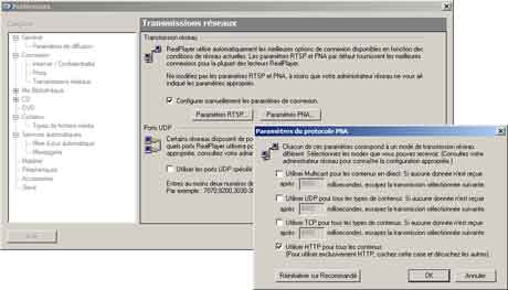 Problème de lecture en streaming avec RealPlayer