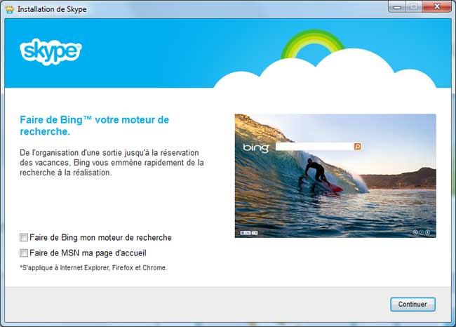 Installation Skype