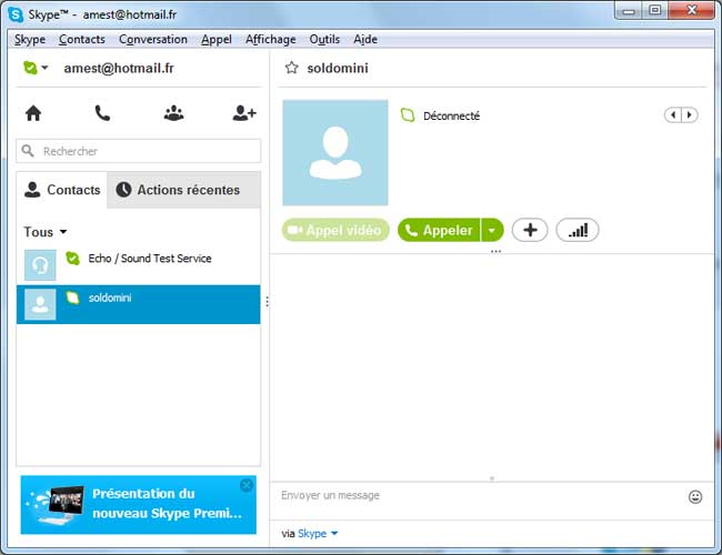Skype - Utilisation