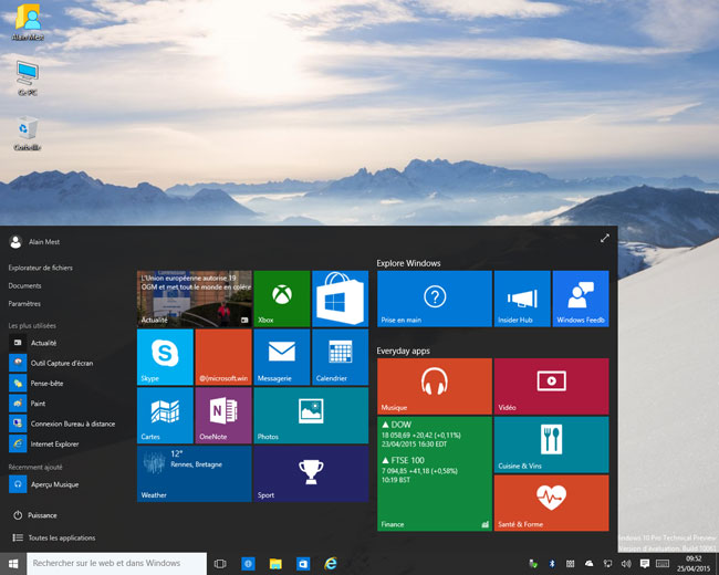 Windows 10 - build 10061