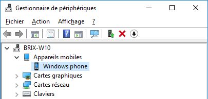 Windows 10 - Gestionnaire de périphériques