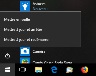 Windows 10 : Instllation de mise à jour