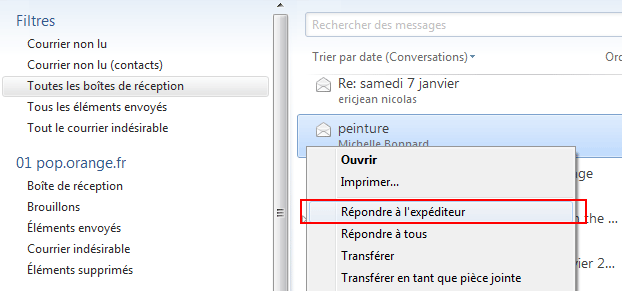 Windows Live Mail : Nouveau compte