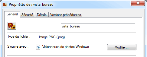 Vista : Visualiser l'extension d'un fichier