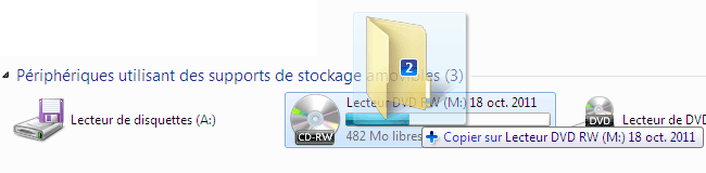 Windows 7 : Gravure - Copier
